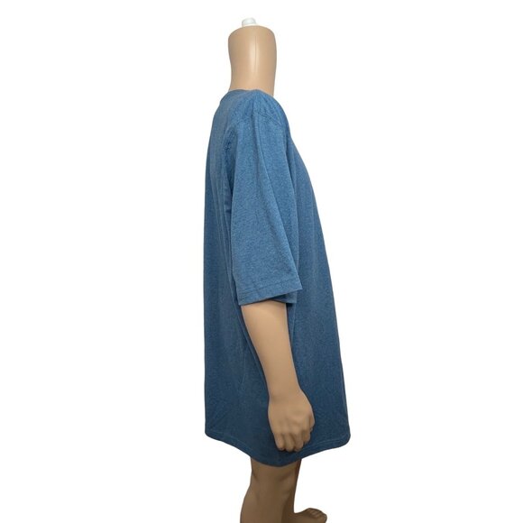 Carhartt Men's Original Fit 2XL Tall Blue T-Shirt Short Sleeve Logo Crew Pocket - Picture 11 of 11